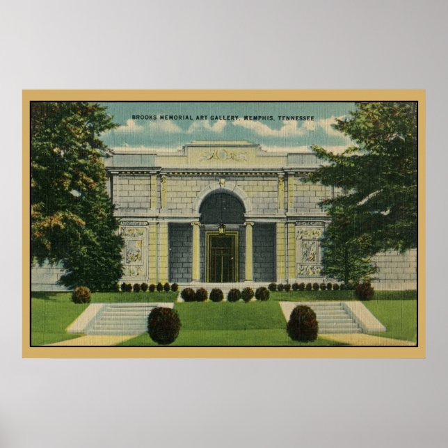 Pôster Galeria de Artes Memoriais Brooks Memphis TN (Frente)