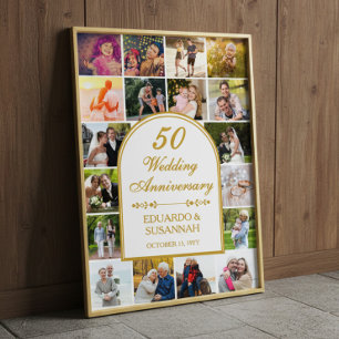 Poster Galeria de Fotos do 50º Aniversário de Casamento