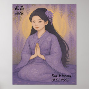 Poster Galeria de Meditação de Zen Estética Personalizada