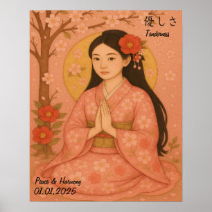Poster Galeria de Meditação de Zen Estética Personalizada