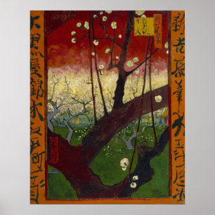 Poster Galeria de pomares de ameixa de flores Vincent van
