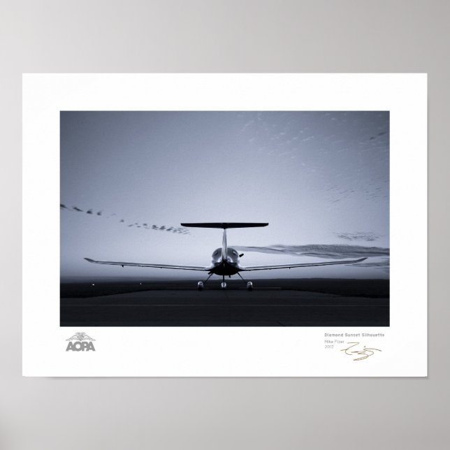 Poster Galeria Diamond Sunset Silhouette (Frente)