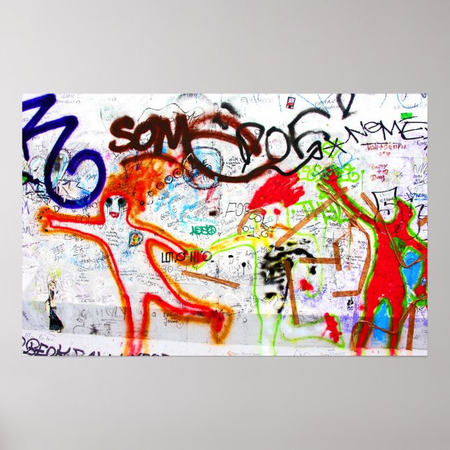 Pôster Galeria East Side, Muro de Berlim, Grafite (2) (Frente)