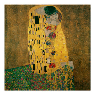Pôster Galeria Gustav Klimt The Kiss (Amantes)