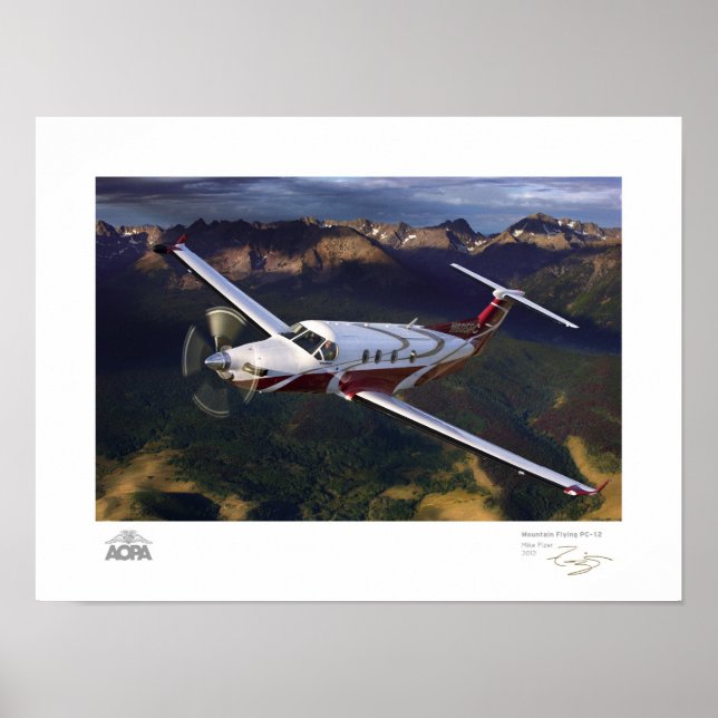 Pôster Galeria Montanha Voadora PC-12 (Frente)