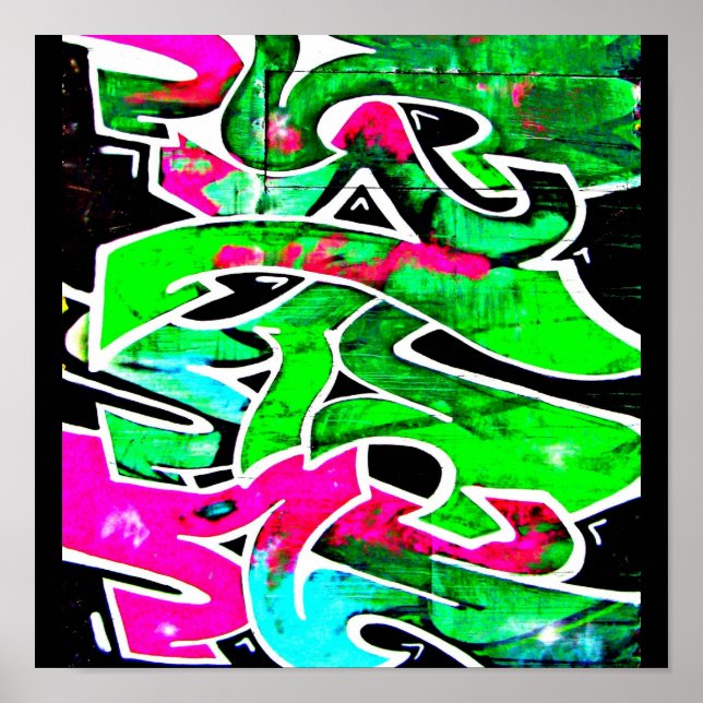 Poster Galeria poster-Abstrato/Grafite múltiplo 14 (Frente)