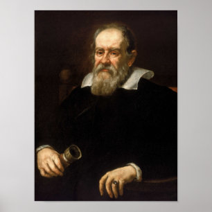 Pôster Galileo Galilei - astrónomo e matemático