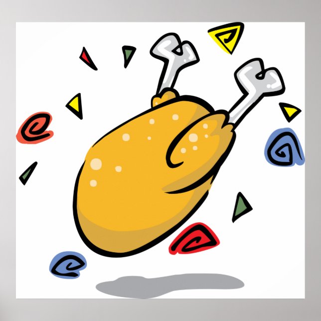 Poster Galinha assada (Frente)