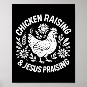 Poster Galinha Criando Jesus Criando um Cristianismo Faze