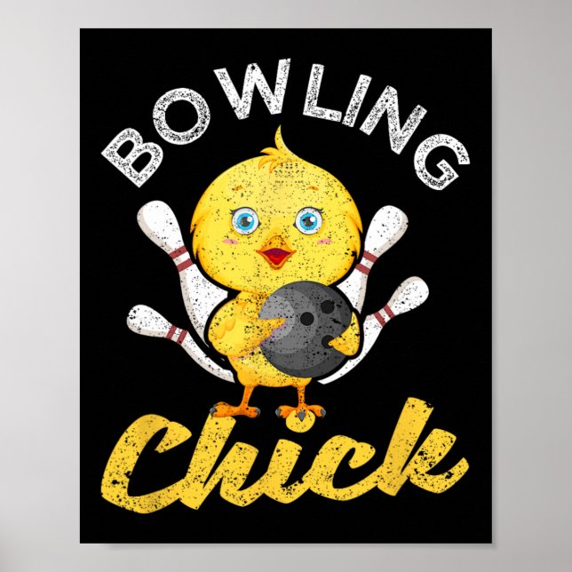Poster Galinha de Boliche Comediantes de Boliche Mulheres (Frente)