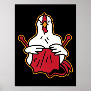 Poster Galinha de Quilinação Emprés Engraçados Que C