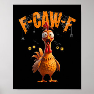 Poster Galinha-F-caw-f Engraçado-aranha