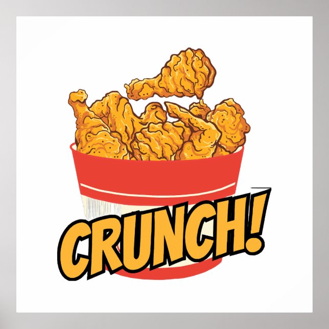 Poster Galinha frita (Frente)