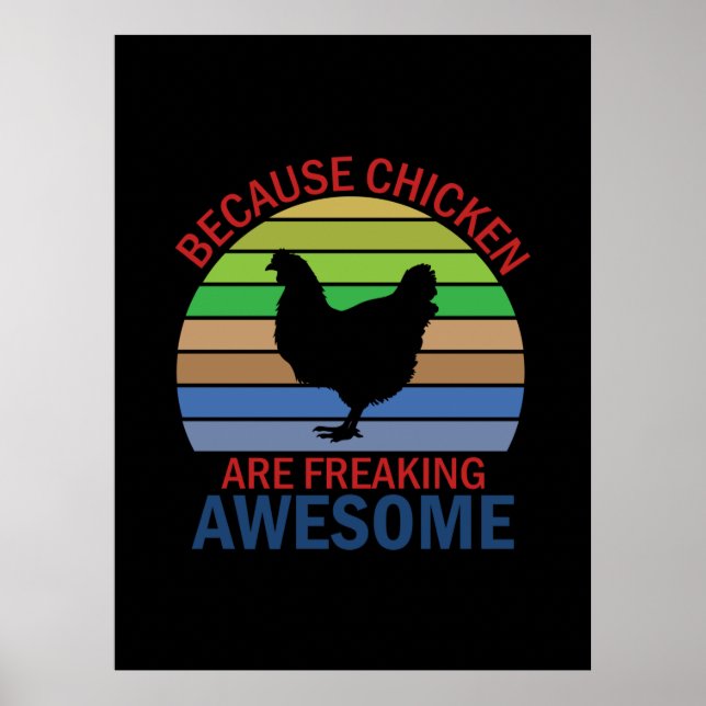Poster Galinha Lover | Frango É Incrível (Frente)