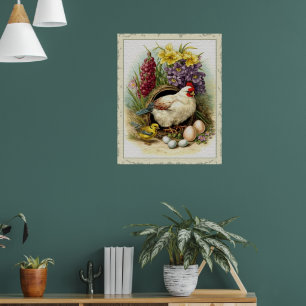 Poster Galinha páscoa