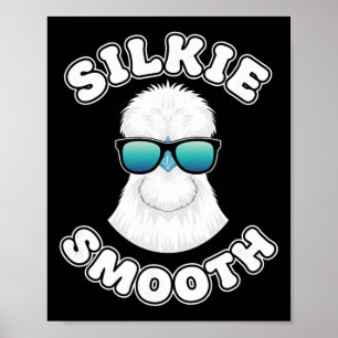 Poster Galinha Silkie Lisa, Silkie Legal com Óculos de So
