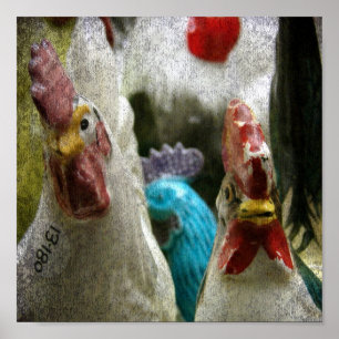 Poster Galinhas Antigas