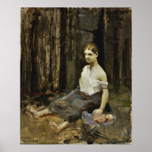 Poster Gallen-Kallela - Clandestine Birth