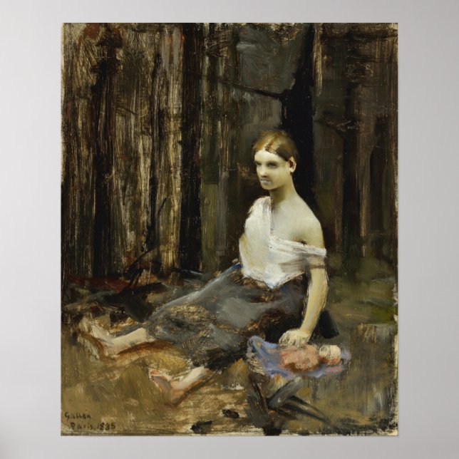 Poster Gallen-Kallela - Clandestine Birth (Frente)