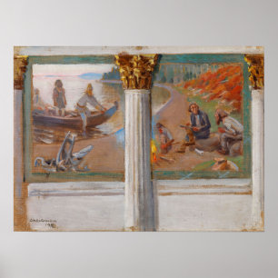 Poster Gallen-Kallela - Esquemas De Lonnrot E Poesia