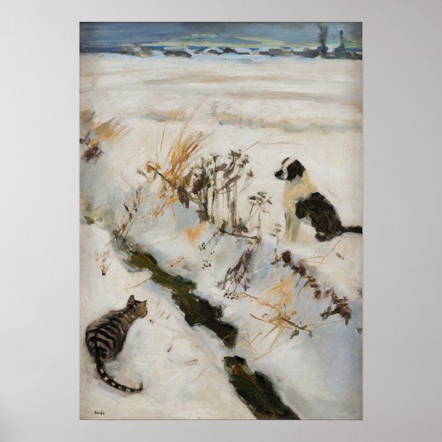 Poster Gallen-Kallela - Gato E Cachorro (Frente)