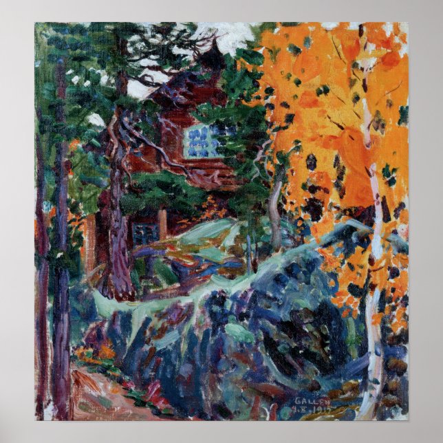 Poster Gallen-Kallela - Kalela No Outono (Frente)