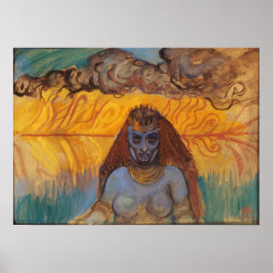 Poster Gallen-Kallela - Mulher Babilônica (Corpo Superio