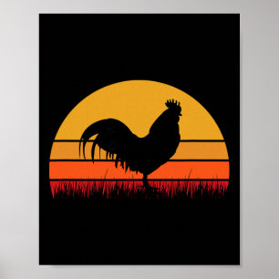 Poster Galo Frango - Fazenda Agricultura Agricultor Quint