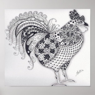 Pôster Galo sem redução