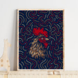 Poster Galo Vermelho Zodiac Chinês | Zodiac Digital Impre<br><div class="desc">Galo Vermelho Zodiac Chinês | Zodiac Digital Impressão - Adicione a nossa Coleção Animal Chinesa Zodíaca à sua casa. | #animalprintforframe #animalprintforframe,  #zodiacanimalprint,  #digitalprint</div>