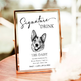 Poster Galsh Corgi - Signature Drink Signature