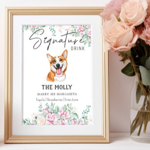 Poster Galsh Corgi - Signature Drink Signature