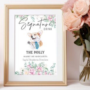 Poster Galsh Corgi - Signature Drink Signature