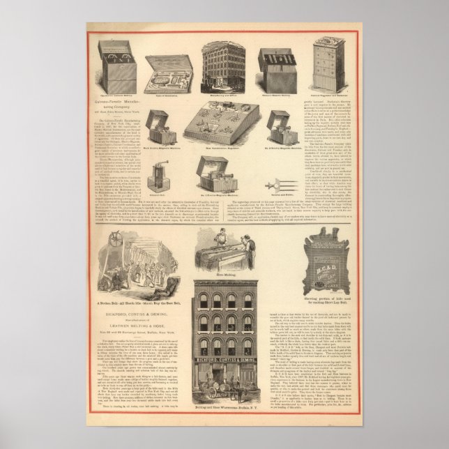 Pôster Galvano Faradic Manufacturing Company Bickford (Frente)