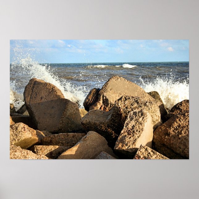 Poster Galveston Seawall (Frente)
