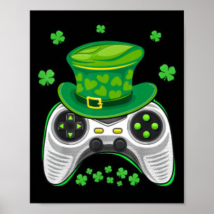 Poster Gam de Dia de São Patrício do Jogador Shamrock do