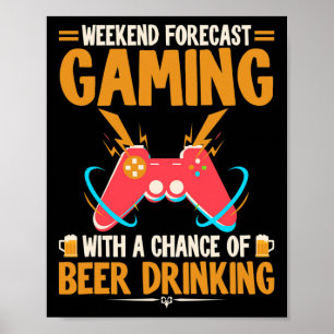 Poster Gama de Vídeo de Roupas de Jogos de Previsão de Fi