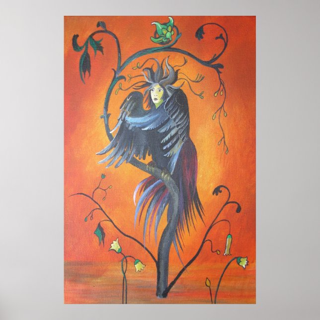 Poster Gamaun The Prophetic Bird With Ruffled Feathers (Frente)
