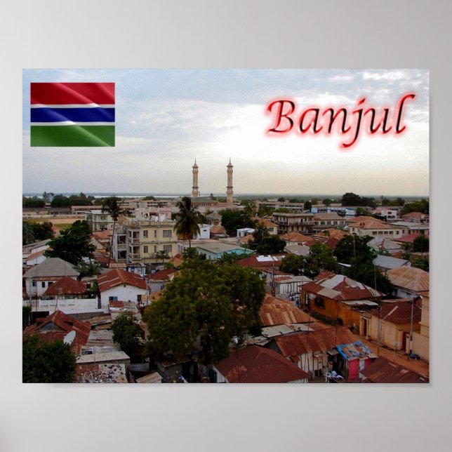 Poster Gâmbia - Banjul - (Frente)
