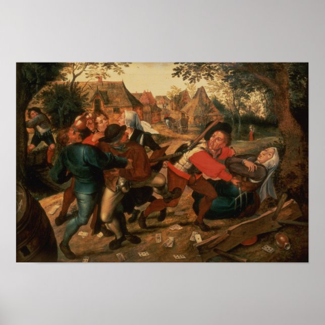 Pôster Gamblers Quarreling (Frente)