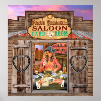 POSTER GAMBLIN' COWGIRL