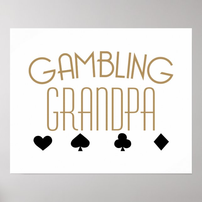 Poster Gambling Grandpa (Frente)