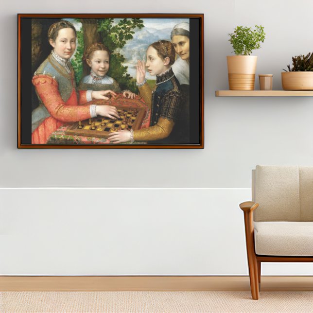 Póster Game of Chess by Sofonisba Anguissola - cerca de 1