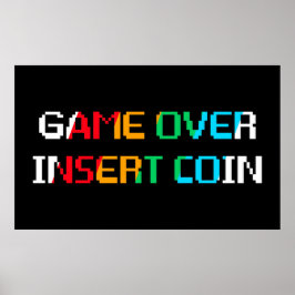 Poster Game Over Insert Coin