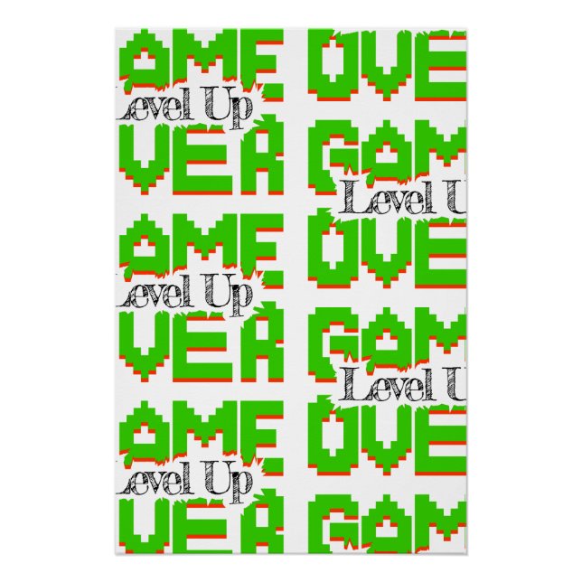 Pôster Game Over: Restaurar Diversão Clássica, Suba de Ní (Frente)