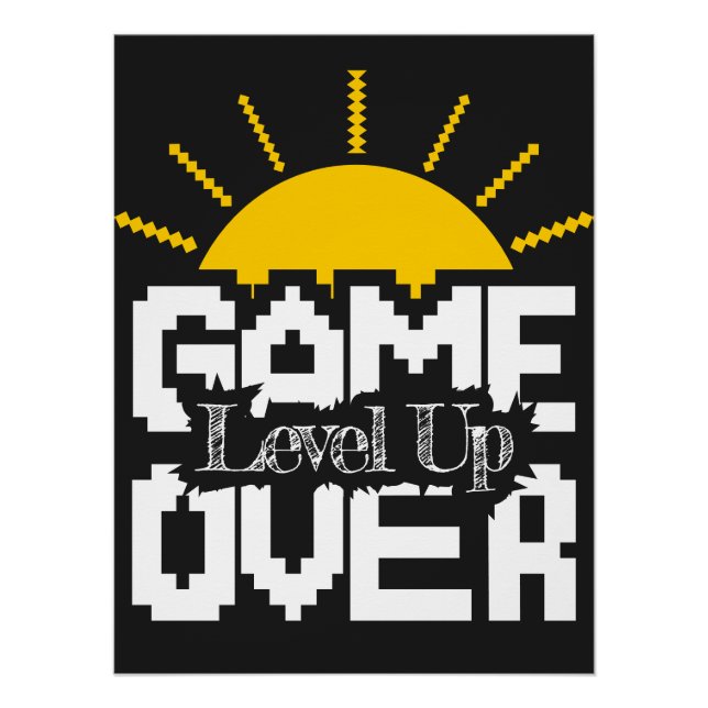 Pôster Game Over: Revive Old Games, Level Up Your Game (Frente)