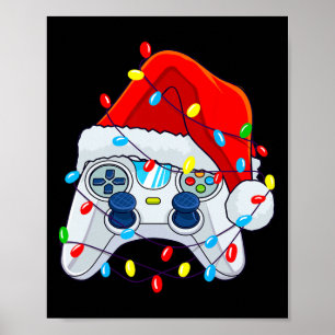 Poster Gamer Boys de Natal do Controlador de Jogos 1
