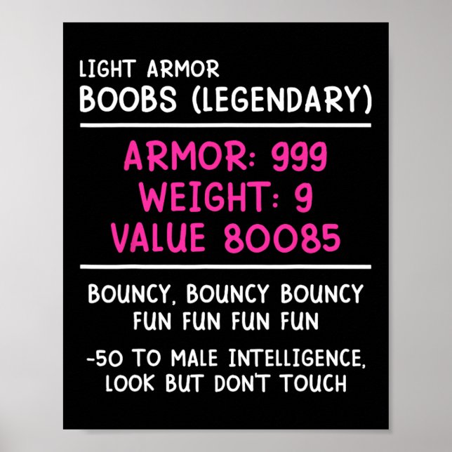 Poster Gamer Breast (legendary) Video Player Gaming Girl  (Frente)