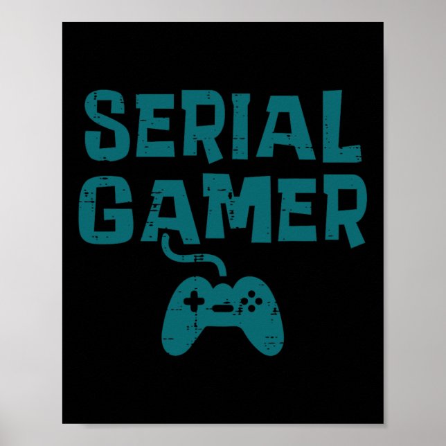 Poster Gamer Controller Diversão Jogos Jogo Jogo Rapazes  (Frente)