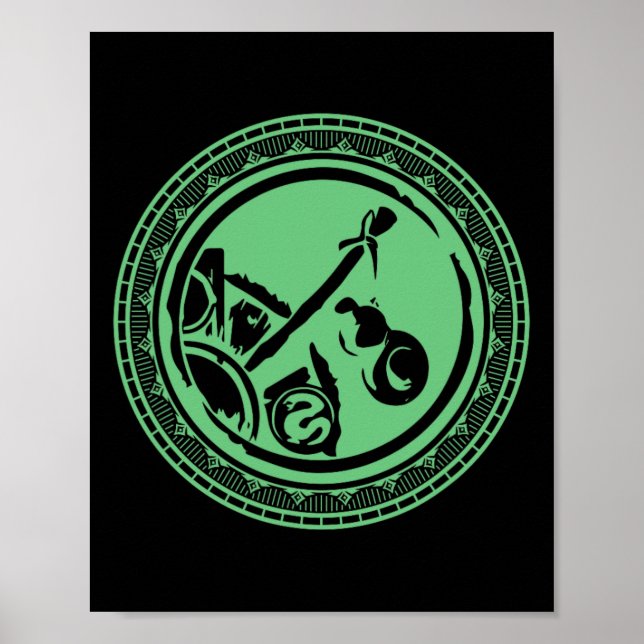 Poster Gamer de Papel Wow Monk (Frente)